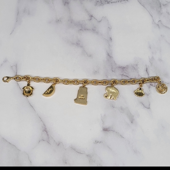 NWOT Lilly Pultzier 💖 Charm Bracelet with 6 charms!! ADORBS! - Picture 10 of 15